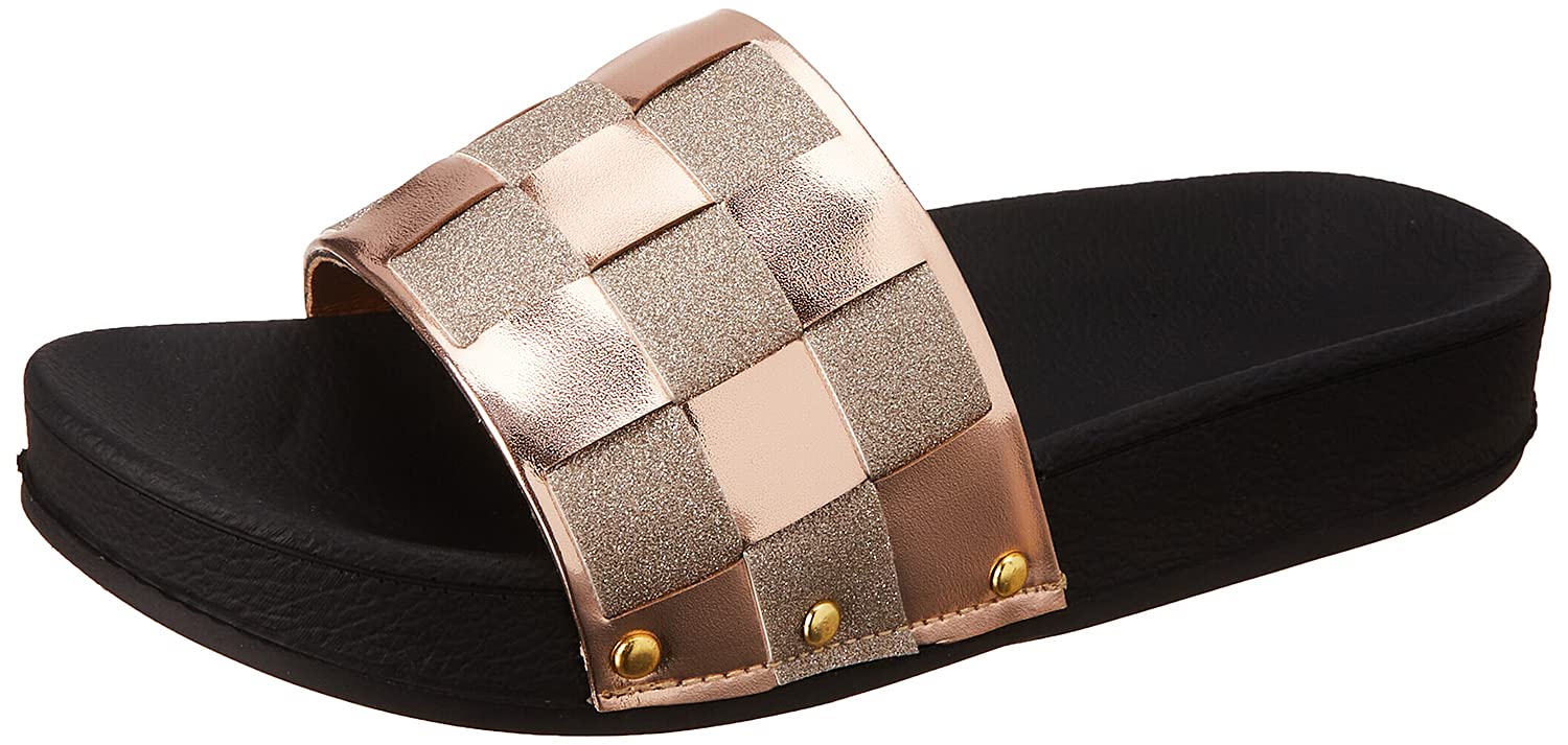 Club Aldo Basket Weave Contrast Sole Slides for Women