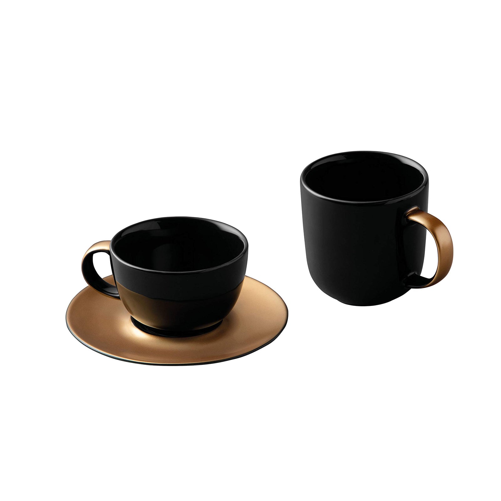 Berghoff - 3-piece coffee and tea set black - gem