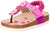 Bellino Flower Embellished Elastic Back Strap Thong Sandals for Girls
