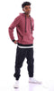 Ravin mens Ravin 96047 Slip On Heather Burgundy Hooded Neck Hoodie Sweatshirt