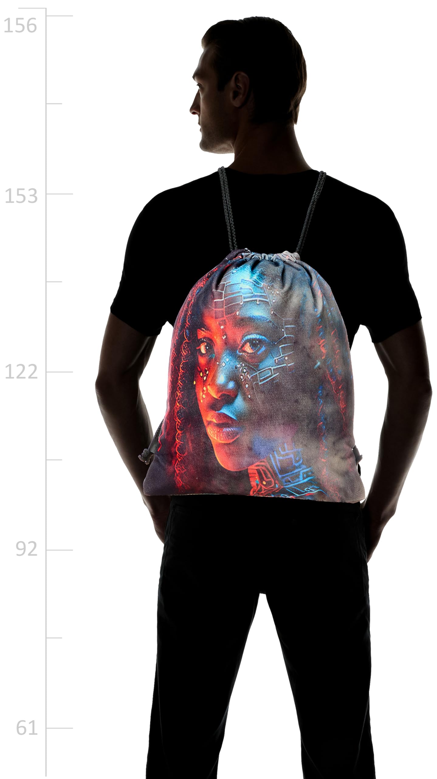 شنطة برباط من تات - 556، متعددة الألوان، مقاس كبير L