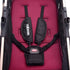 Teknum - 3 in 1 Pram Stroller Story, Diaper Bag & Hooks - Wine Grey