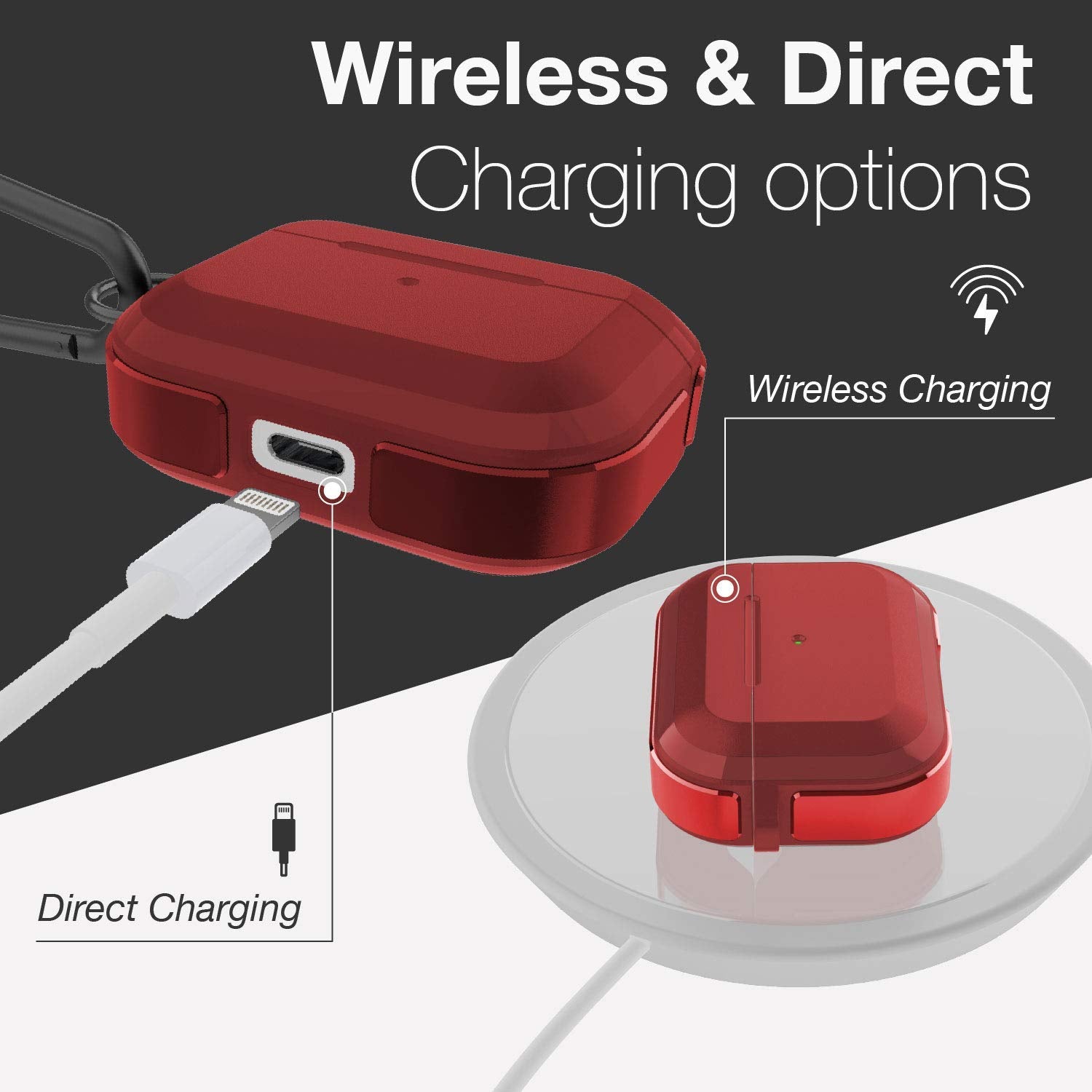 جراب حماية لسماعات الرأس اير بودز برو  مقاوم للصدمات