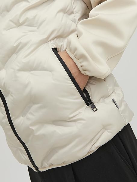 JACK & JONES Men Jacket Light Beige Casual Outerwear – Safqqa Egypt