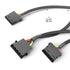KabelDirekt 828 0.3m 30cm 4-pin Molex to 2x Y-cable black