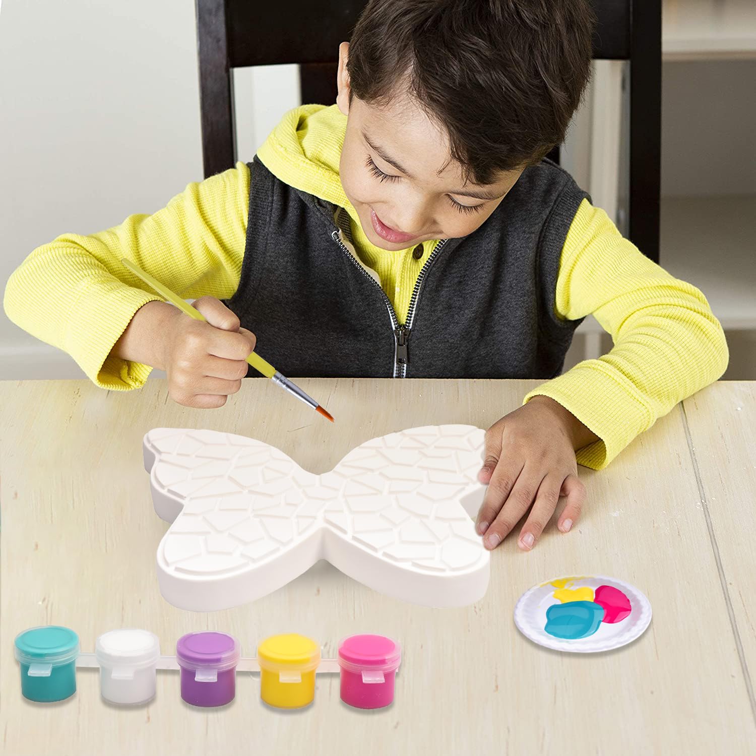 Sio Star Butterfly Plaster Painting Kit Creative Coloring Set for Kids – Safqqa Egypt