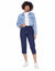 Matalan Plain Front Pocket Drawstring Cropped Pants for Women - Safqqa Egypt