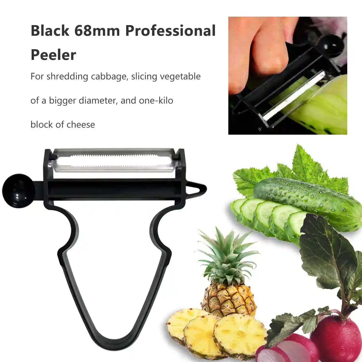 طقم 3 مقشرات Magic Trio – تقشير وتقطيع سريع للفواكه والخضروات