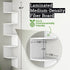 Greenco Corner Shelf – 5-Tier Floating Wall Shelves