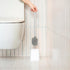 Vigar eco toilet cleaning set, flexible rubber wand with holder, durable minimalist design,