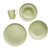 Fathy Mahmoud Porcelain Tableware Dinner 30-Piece Set, Light Green