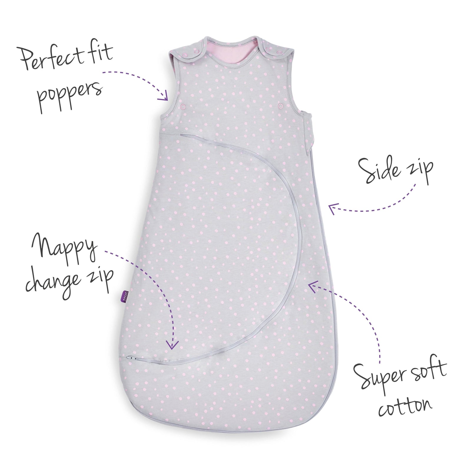 Snüz SnuzPouch Infant Sleeping Bag – Clever Nappy Change Zip