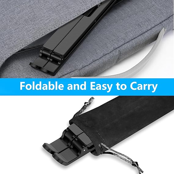 حامل لاب توب Adjustable Laptop Stand, Portable Aluminum Laptop Riser – راحة وتهوية مثالية لجهازك