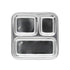RAJ Pav Bhaji Square Tray – 3 Compartment Plate
