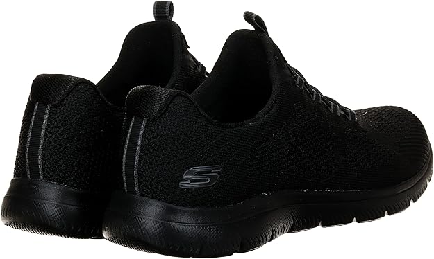 Skechers Women Sport Shoes Black Lightweight Sneakers