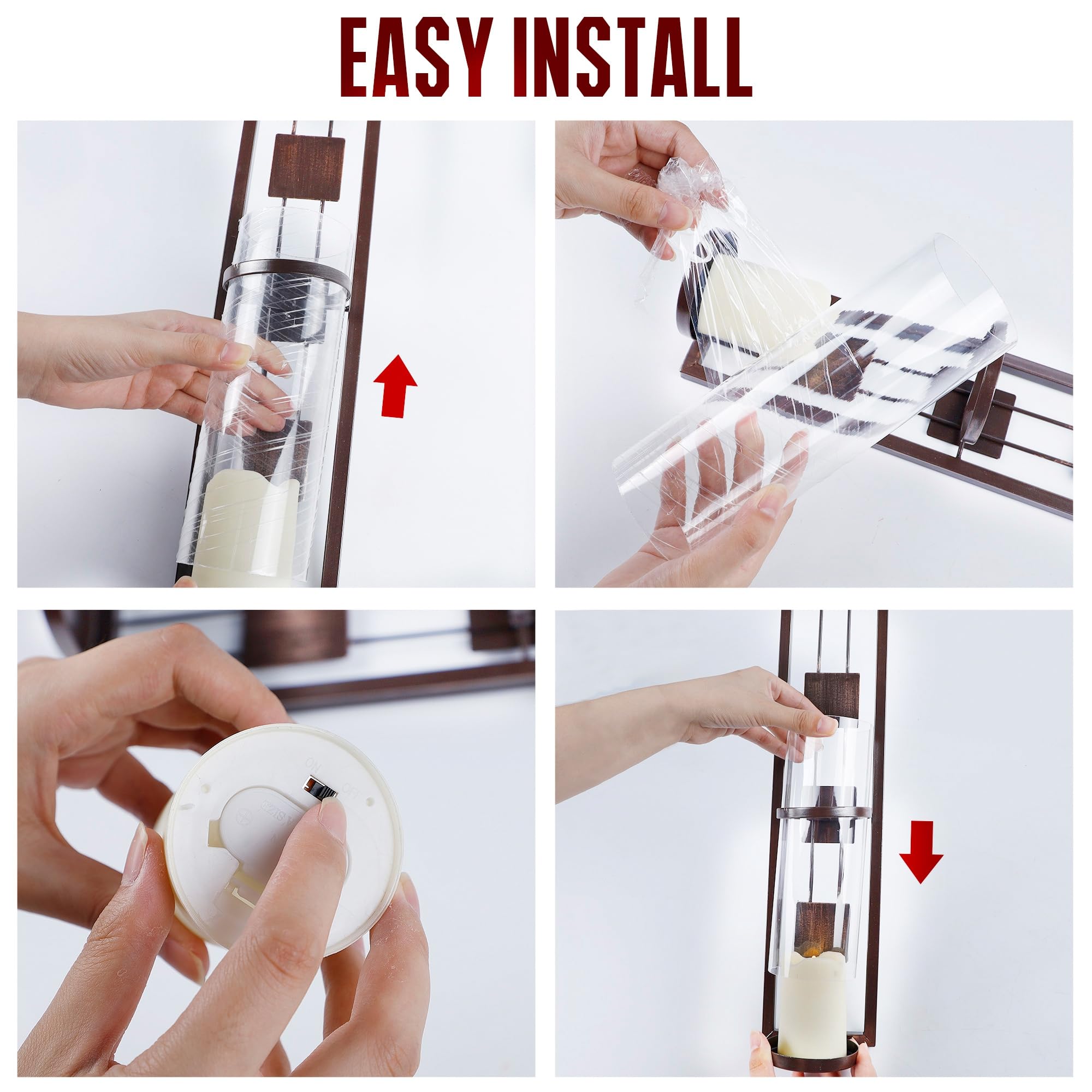 Shelving Solution Metal Wall Candle Holder – Elegant Wall Décor – Safqqa Egypt