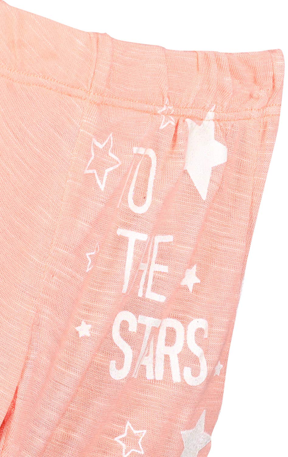 طقم بيجاما للفتيات من Giggles مكون من تيشيرت بلا أكمام بياقة دائرية بطبعة نجوم وشورت بخصر مطاطي يجمع بين الراحة والأناقة المرحة لقضاء ليلة هادئة.