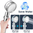 COKOKERT Handheld Vortex Shower Head – 360° High-Pressure Shower with Filter, Pause Switch & Removable Propeller – Water-Saving Power Spray (Without Box) - Safqqa Egypt