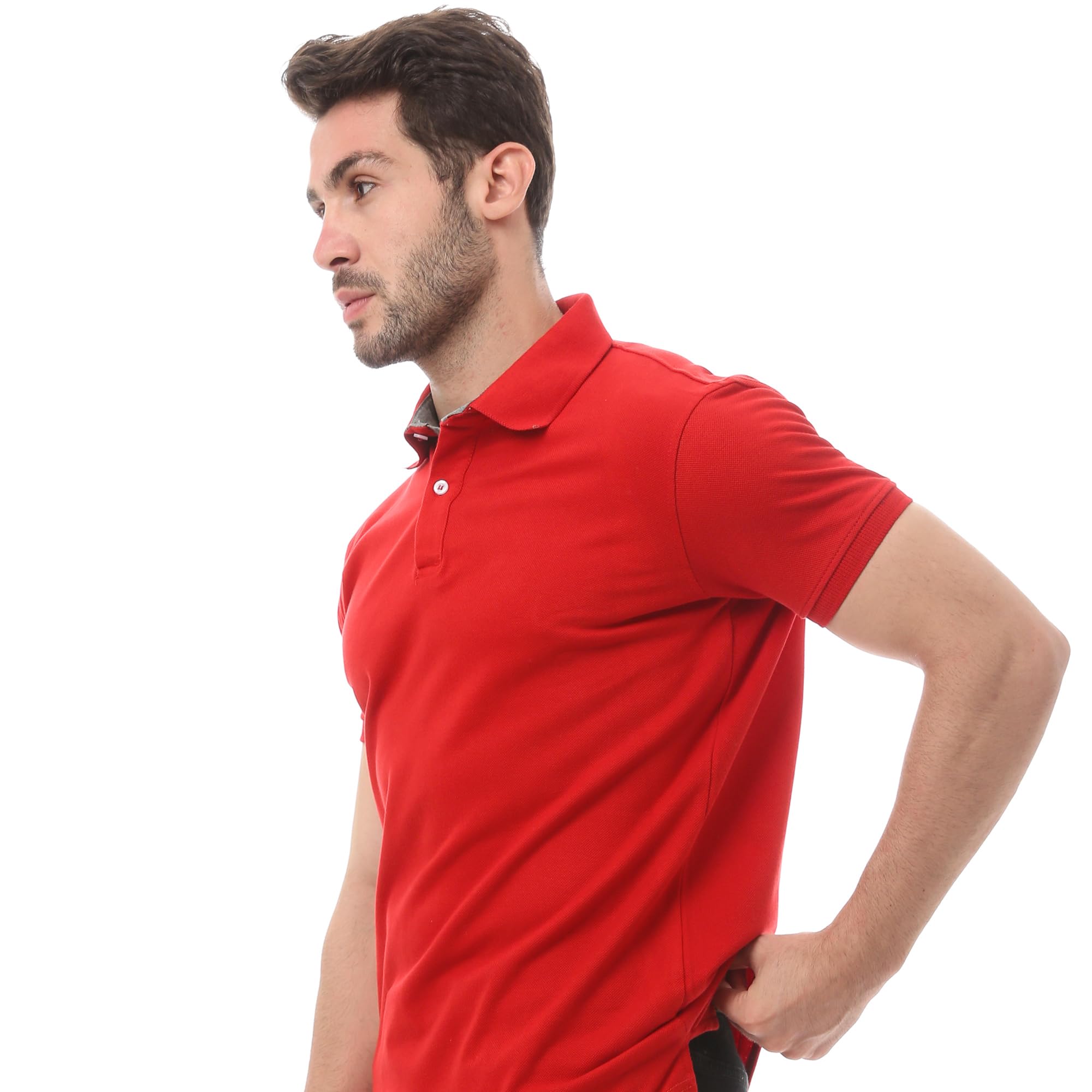 Andora Mens Solid Cotton Comfortable-35S23M30312 Western Polo Shirt - Safqqa Egypt
