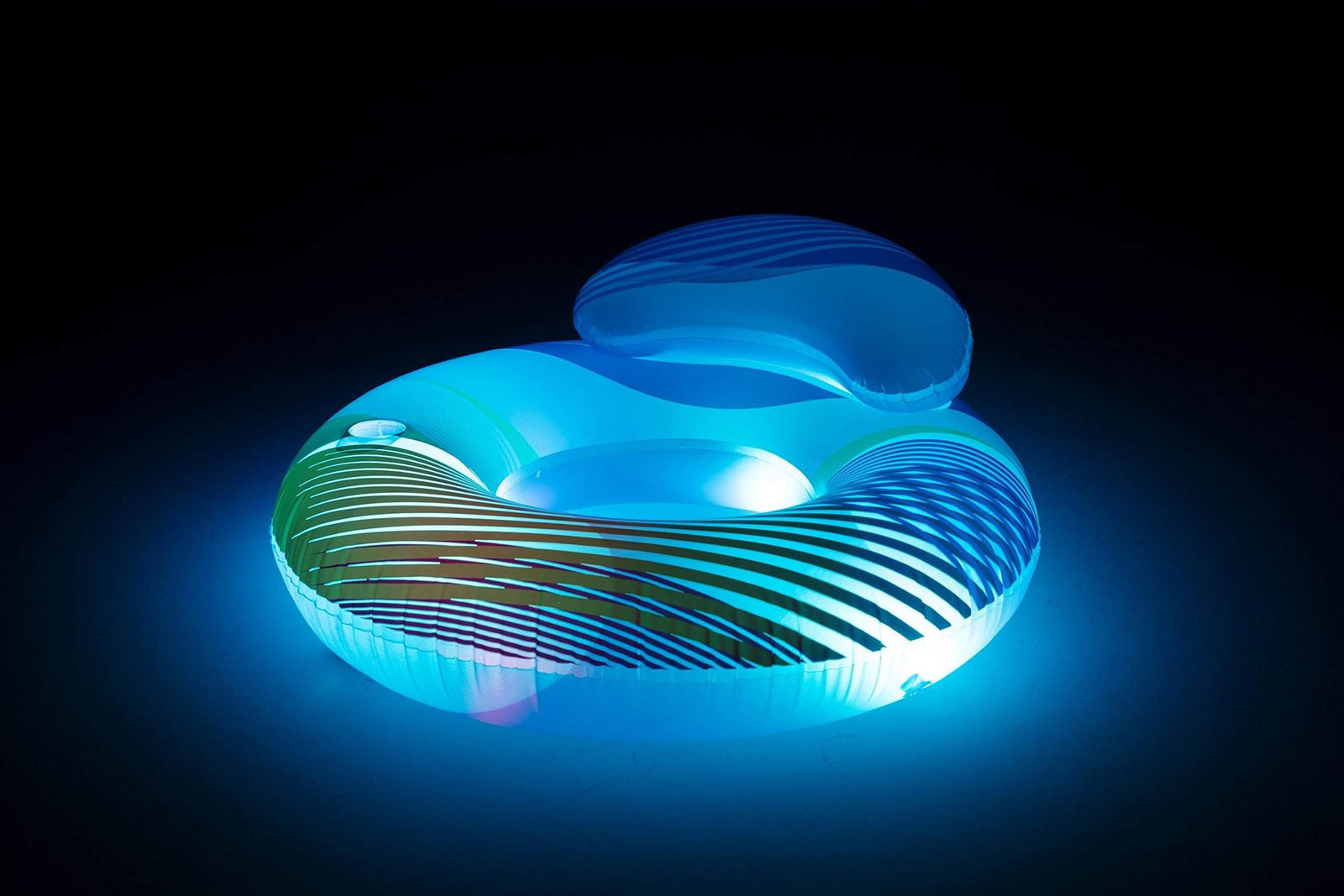 أفضل واي حلقة سباحة سوييم برايت مع إضاءة LED (254 × 142 سم)