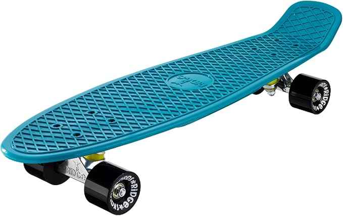 Ridge 27” Organics Range Big Brother Skateboard – Teal/Black | Made in Britain