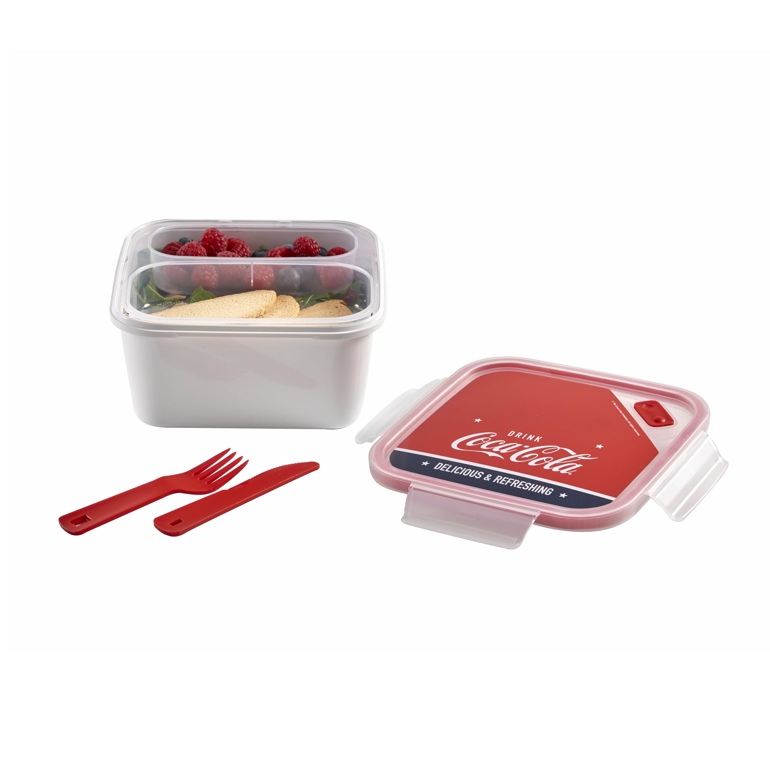 Snips Coca-Cola Square Lunch Box 1.4 L- Made in Italy Lunch Box 0% Bpa