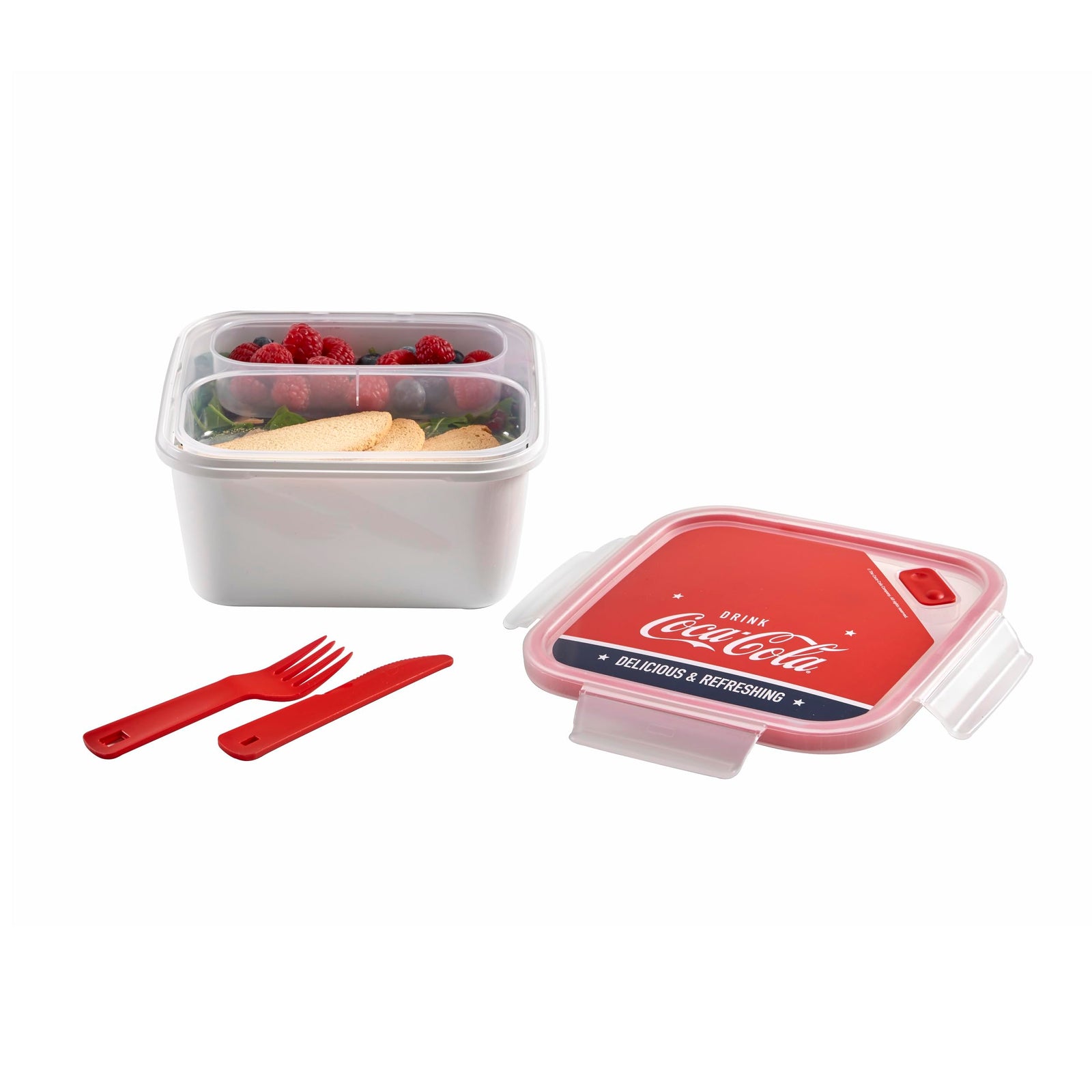 Snips Coca-Cola Square Lunch Box 1.4 L- Made in Italy Lunch Box 0% Bpa