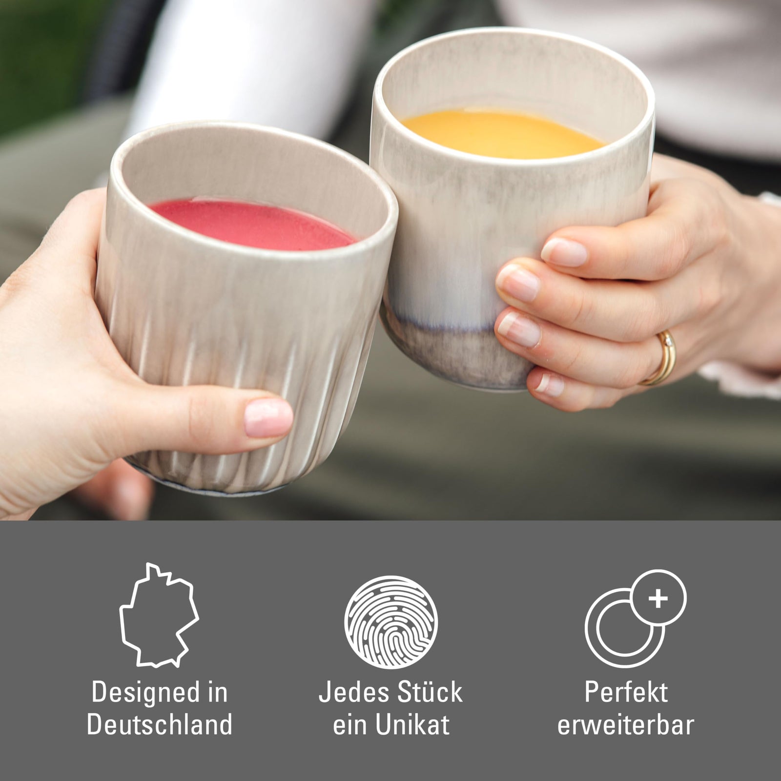 Like. by Villeroy & Boch Perlemor Sand Mug Set – 2pcs