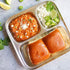 RAJ Pav Bhaji Square Tray – 3 Compartment Plate