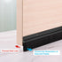 uxcell 2Pcs Door Brush Bottom Sweep H-Shape Aluminum Alloy Base with 0.8-inch Nylon Brush for Home, - Safqqa