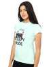 Splash Short SLeeves Patterned Cotton T-Shirt for Women - Safqqa Egypt