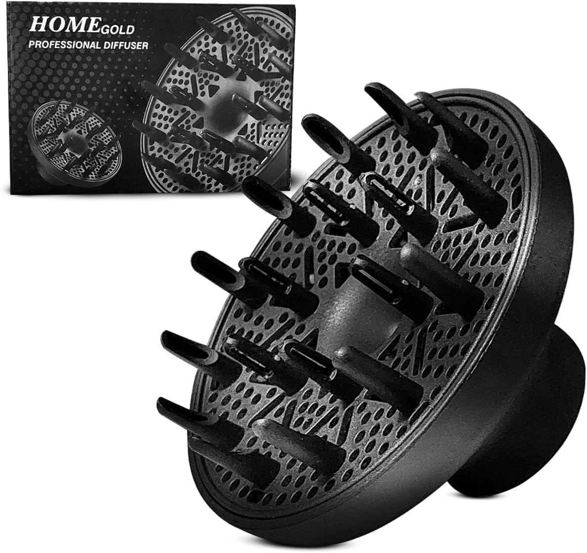 Hair Diffuser Attachment for Hair Dryer, Universal Fit Nozzle, Curly & Wavy Hair Styling Tool, Boost Volume, Fast Dry, Frizz-Free Curls