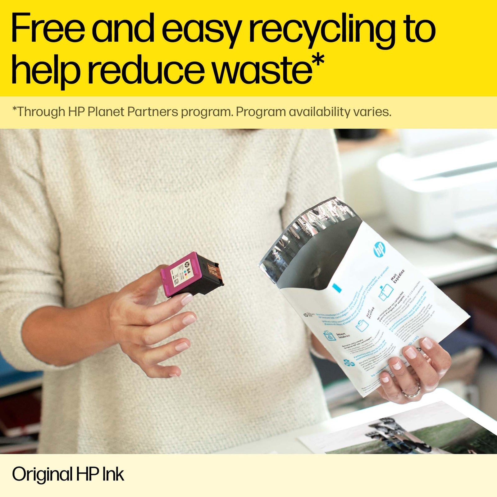 HP ink cartridge For Printers  , Black