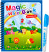 Stickerboy 1 Pack Magic Water Colouring Book Water Paint Books with Pen Reusable Doodle Game Gift for Children Kids Girls Boys