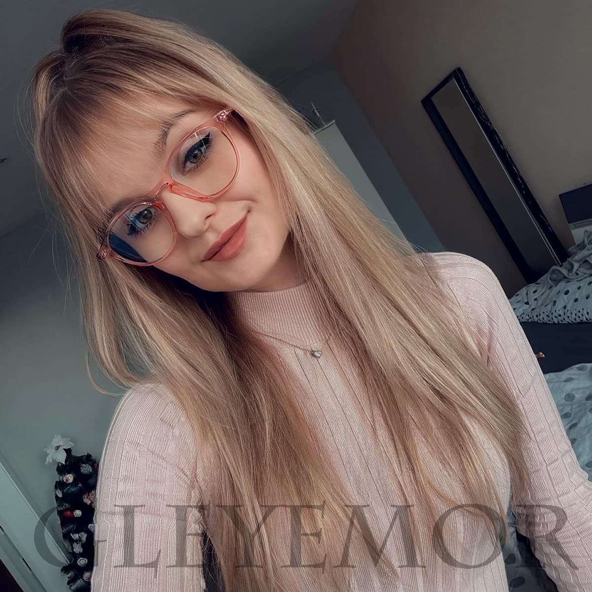 **Gleyemor Blue Light Blocking Glasses for Men & Women – Vintage Round Frame Computer Eyewear** - Safqqa Egypt