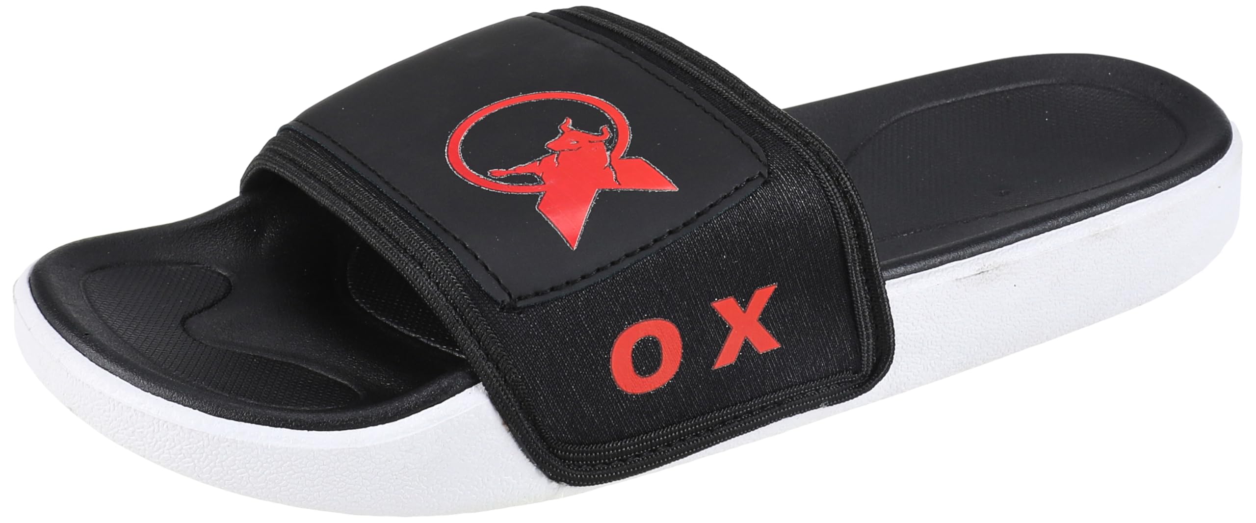 OX Rubber Black Slides OX1086 For Men