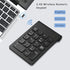 2.4G Wireless Numeric Keypad – Slim, Silent & Ergonomic 18-Key Number Pad with USB Receiver - Safqqa Egypt