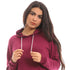 JAMILA  Long Sleeves Hoodie With Front Pocket For Women,Long sleeves with ribbed cuffs for a secure, comfortable fit.