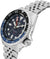 SEIKO Men Automatic Watch Silver Date Luminous Hands 100m Water Resistant