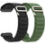 Generic YILED Loop Nylon Bands 20mm 22mm Quick Release Watch Strap, Sport Nylon Solo Loop Rugged Replacement Strap for Women Men (22mm, Black+Dark Green) - Safqqa Egypt