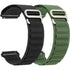 Generic YILED Loop Nylon Bands 20mm 22mm Quick Release Watch Strap, Sport Nylon Solo Loop Rugged Replacement Strap for Women Men (22mm, Black+Dark Green) - Safqqa Egypt