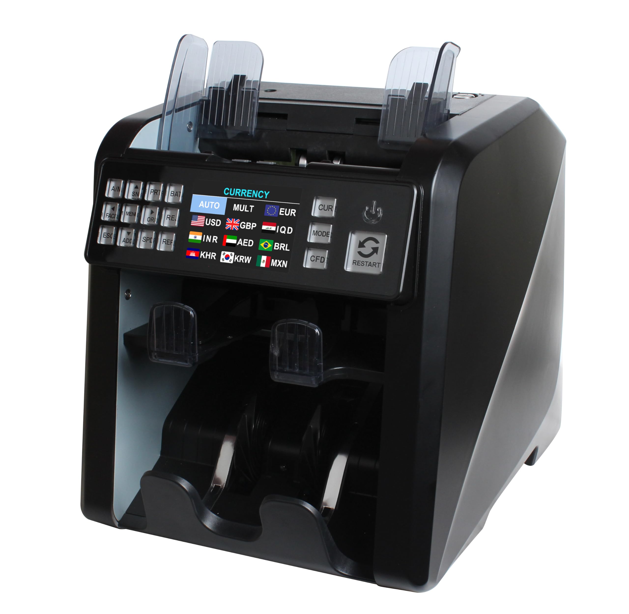 LG5000 Dual Money Counter – Mixed Denomination Counter & Sorter with Counterfeit Detection