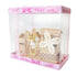 طقم هدية “ولكم بيبي” بشكل مزرعة مع صوت للبنات – باللون الوردي. يتميز هذا الطقم الرائع بلعبة على شكل مزرعة تصدر أصواتًا لطيفة تُسلي الطفل وتمنحه الراحة والهدوء
