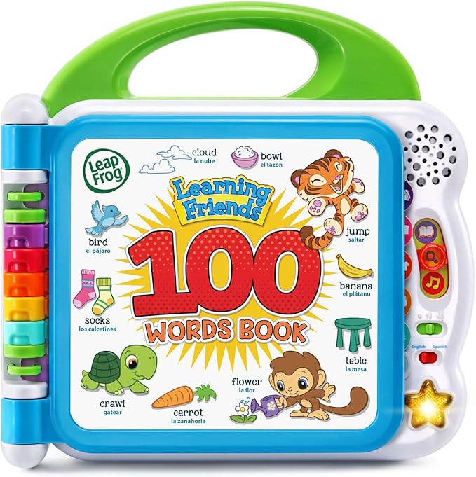 LeapFrog Learning Friends 100 Words Book – Interactive Educational Learning Toy for Kids