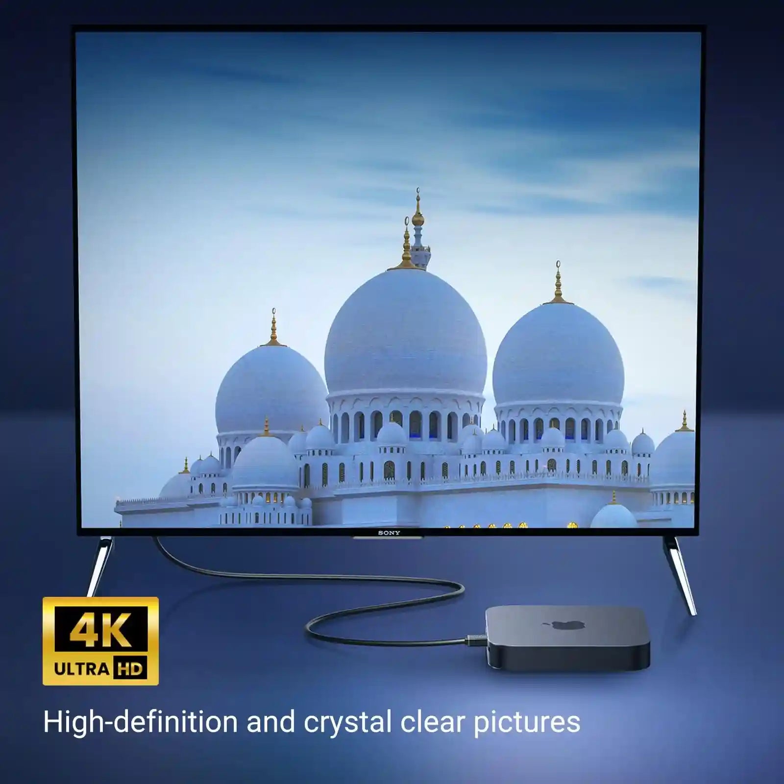 Ugreen HDMI Cable Right Angle 90 Degree 2M - HD103 - Black - Safqqa Egypt