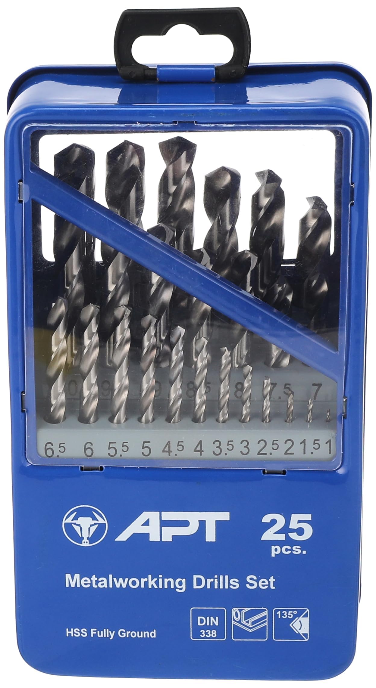 Fully Ground Straight Shank Twist Drill Bit 25-Piece Set