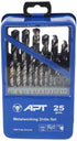 Fully Ground Straight Shank Twist Drill Bit 25-Piece Set
