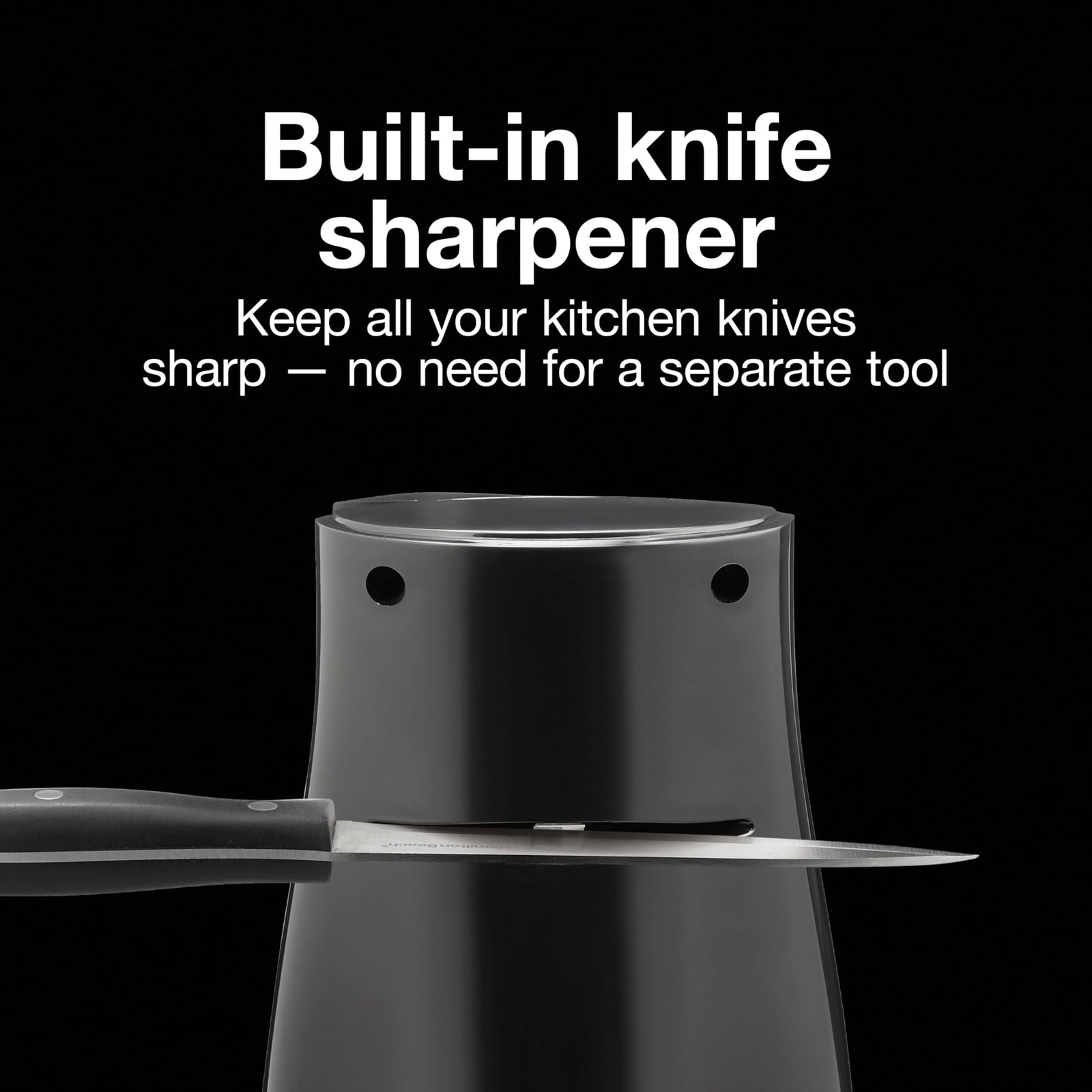 فتّاحة علب كهربائية من بروكتور سايلكس مع مبراة سكاكين – ذراع قابل للإزالة للتنظيف، تخزين للسلك – أسود (الموديل 75217F) – ‎7.9 × 4.8 × 5 إنش – خدش بسيط