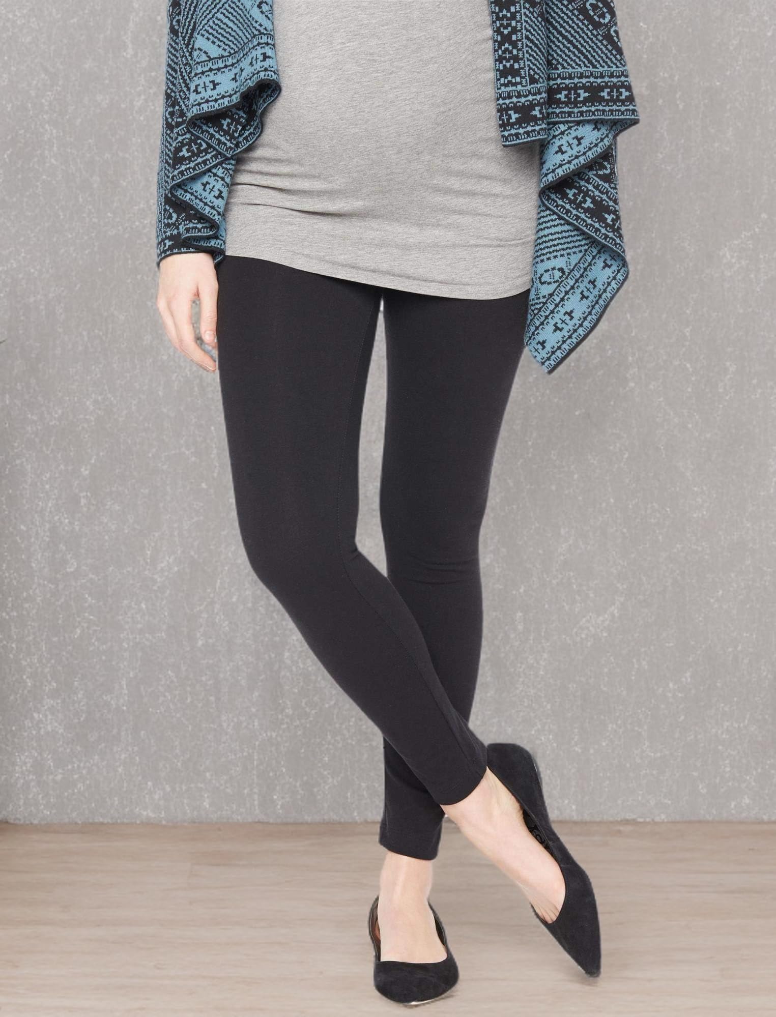 Motherhood MATERNITY womens Essential Stretch Full Length Secret Fit Over the Belly Pregnancy  Leggings
