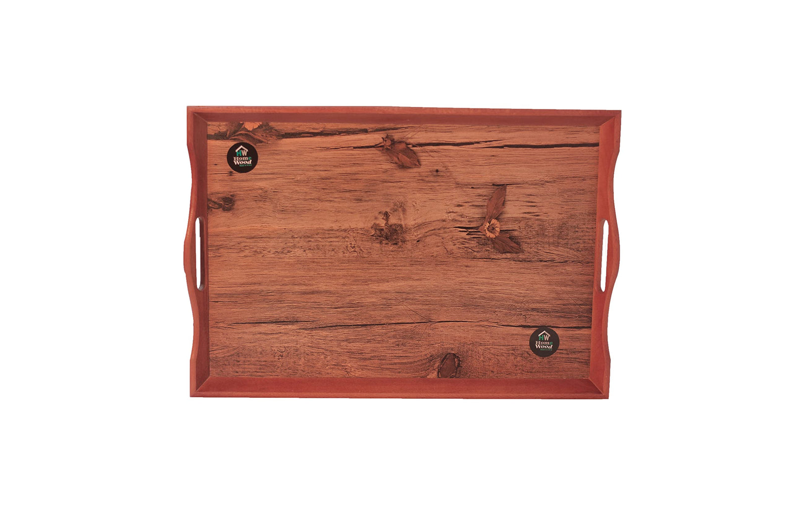 Home Wood Serving Tray With Wooden Handle Ideal for serving food and drinks